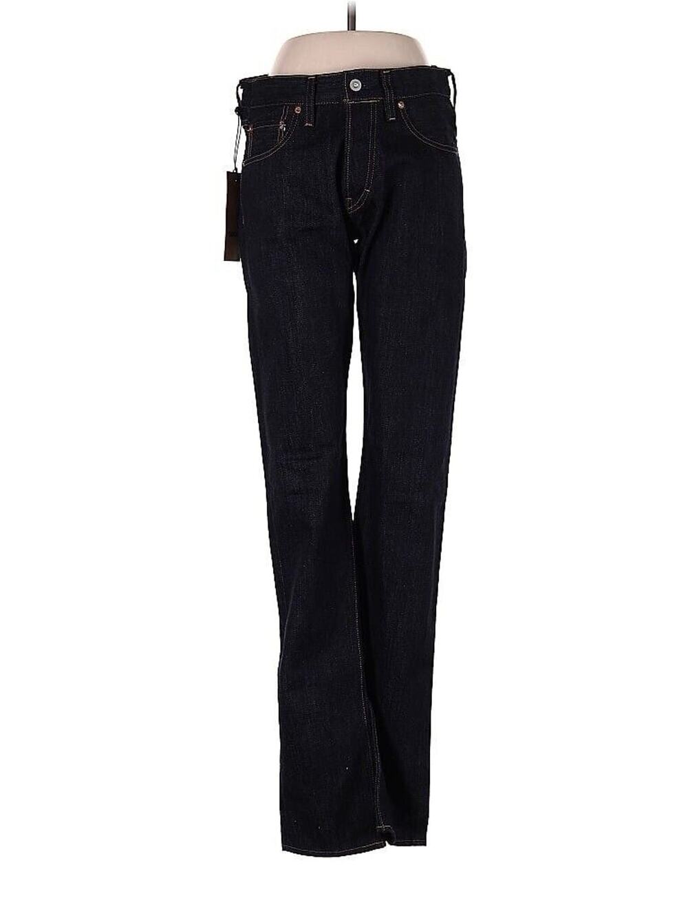 NWT DROP IBARA JAPANESE SELVEDGE Rigid 15oz Dark Denim Sun Dried Size 30 X 34.5